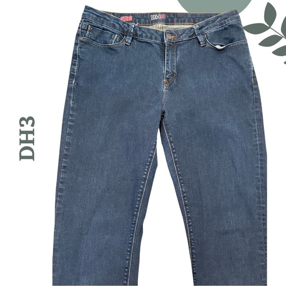 🛍️3/$40 DH3 Jill Mid-Rise Straight Leg Blue Jeans - Size 12x34 - Picture 3 of 7